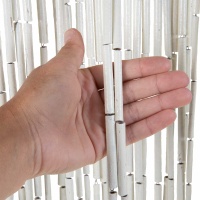 Bambusvorhang weiß